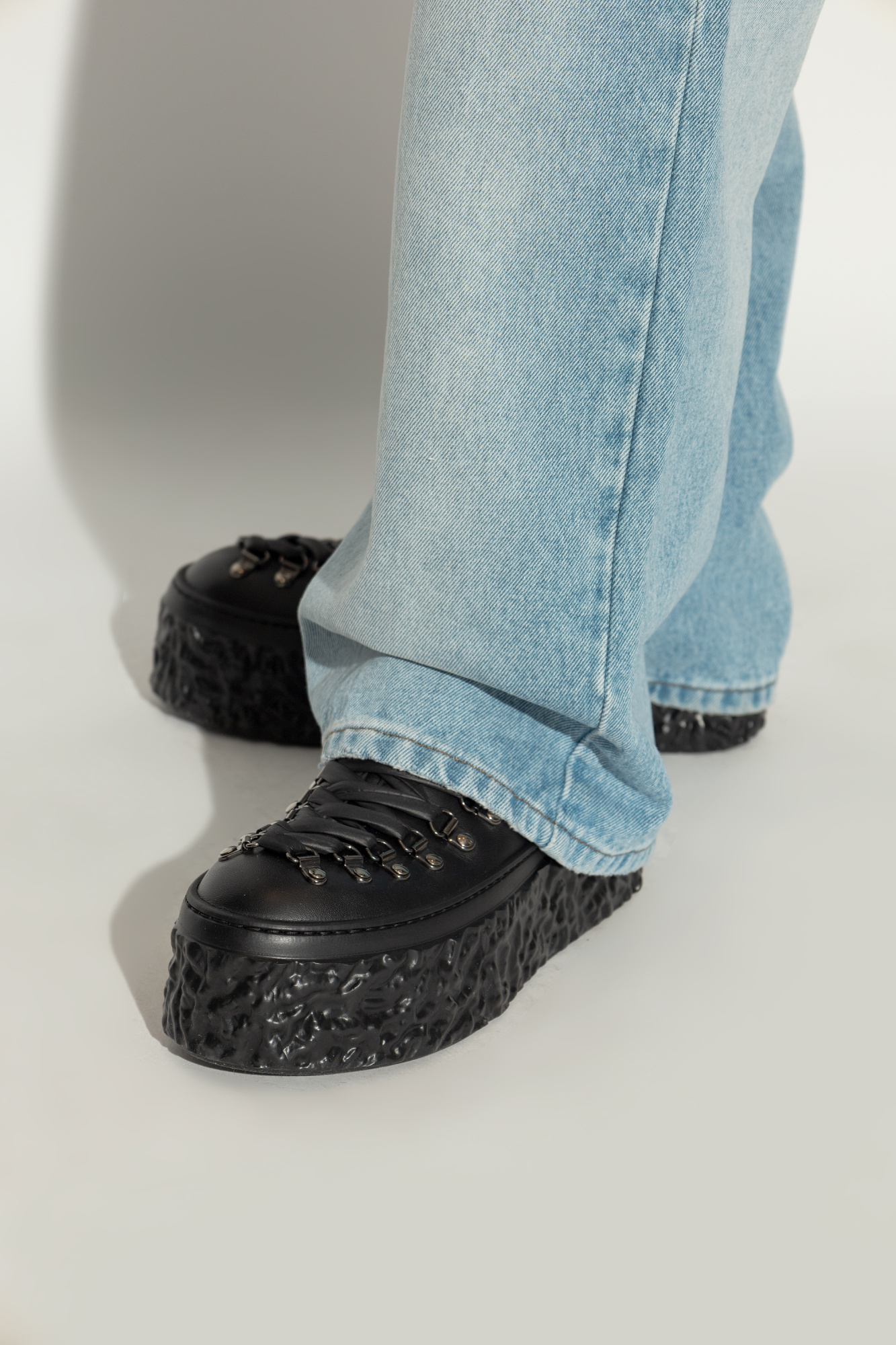 Black Leather ankle boots AGL - Vitkac Canada